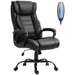 Aosom Vinsetto Massage office Chair, High Back Executive office Chair with 6-Point Vibration, Adjustable Height, Swivel Seat and Rocking Function in Black