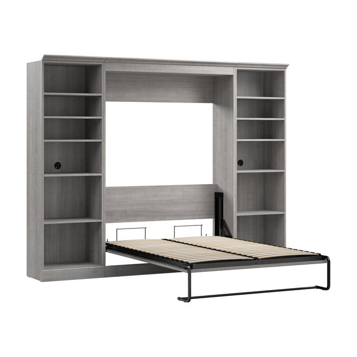 Versatile Full Murphy Wall Bed and 2 Storage Units - Available in 3 Colours