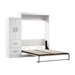 Modubox Edge 91W Queen Murphy Bed with Wardrobe (90W) in White