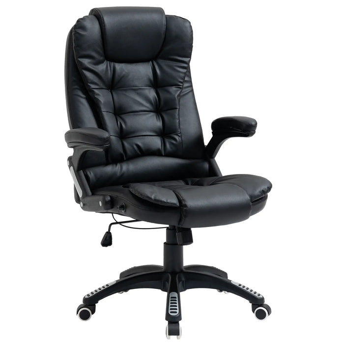 Aosom Vinsetto Executive office Chair High Back Pu Leather Computer Chair, with Swivel Wheels, Arm, Adjustable Height in Black