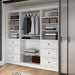 Modubox Versatile 86W Closet Organizer with Drawers in White