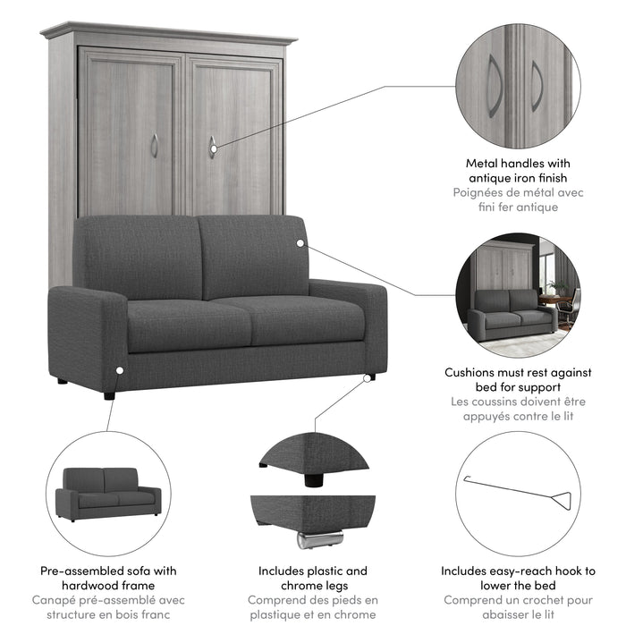 Versatile Full Murphy Wall Bed and Sofa - Available in 2 Colours