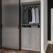 Modubox Versatile 36W Closet Organizer with Doors in Platinum Grey