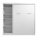 Modubox Nebula Full Murphy Bed with Closet Organizer (84W) in White