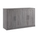 Modubox Pur 75W Queen Cabinet Bed with Matteress in Bark Grey