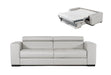 VIG Furnitur Lamod Italia Icon - Modern Italian Grey Leather Sofa Bed in Grey/Grey