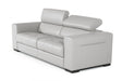 VIG Furnitur Lamod Italia Icon - Modern Italian Grey Leather Sofa Bed in Grey/Grey