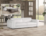 VIG Furnitur Lamod Italia Icon - Modern Italian Grey Leather Sofa Bed in White