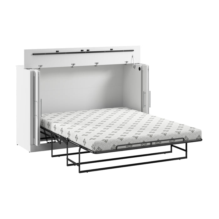 Modubox Pur 75W Queen Cabinet Bed with Matteress in White