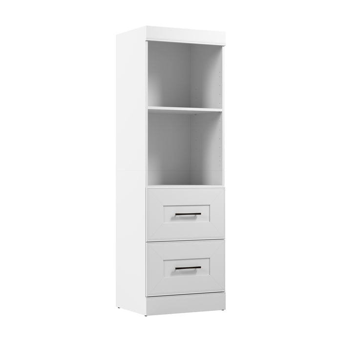 Modubox Edge 25W Closet Organizer with Drawers in White