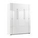 Modubox Avalon 61W High Gloss Full Murphy Bed in High Gloss White