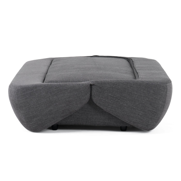 VIG Furnitur ivani Casa Lerner - Modern Fabric Sofa Bed in Dark Grey