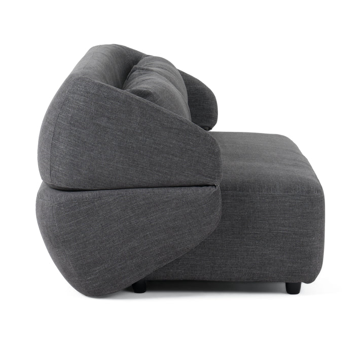 VIG Furnitur ivani Casa Lerner - Modern Fabric Sofa Bed in Dark Grey