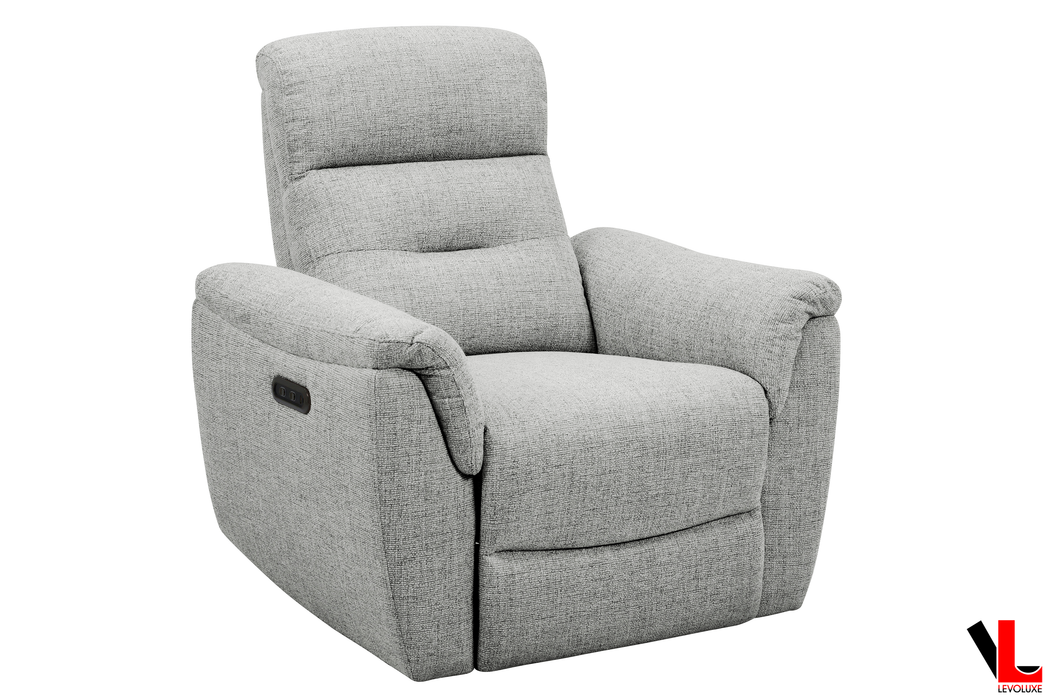 Cain 3 Piece Power Reclining Sofa, Loveseat and Chair Set in Weave Fabric - Available in 2 Colours