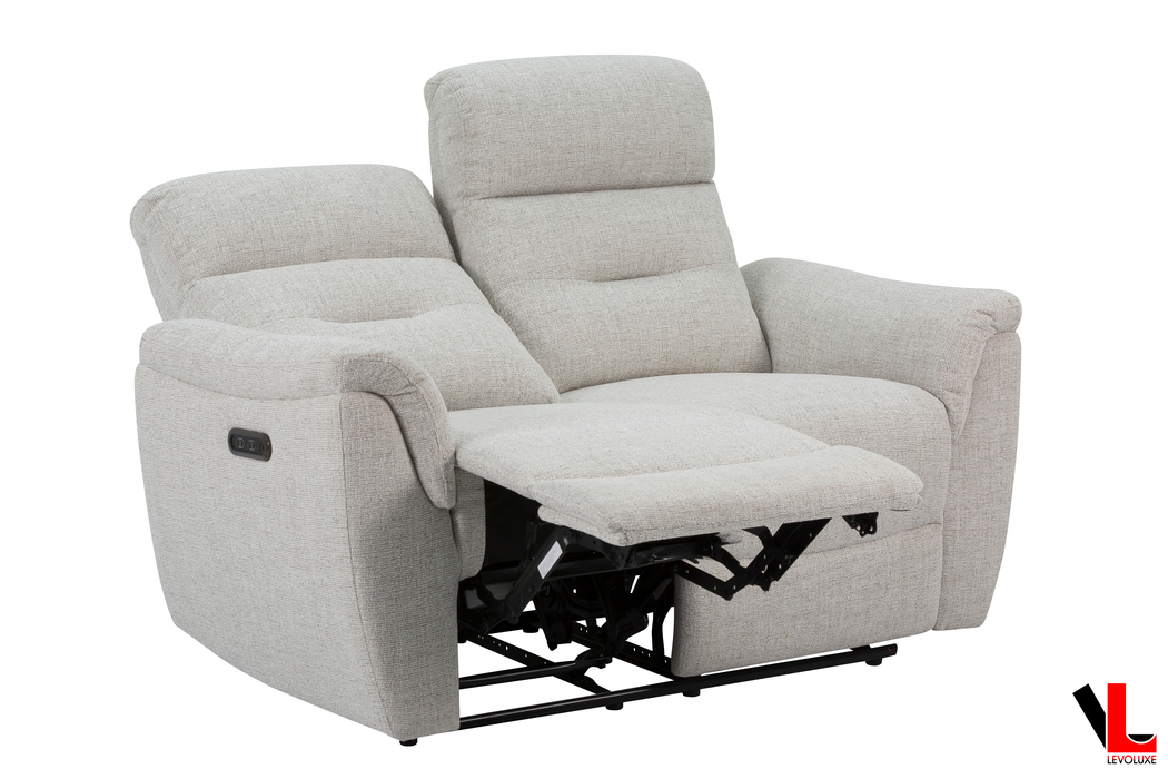 Cain 57" Power Reclining Loveseat in Weave Fabric - Available in 2 Colours