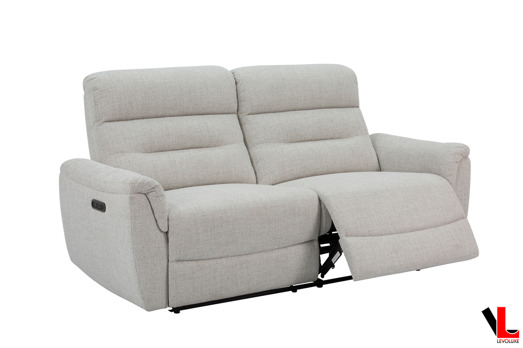 Cain 3 Piece Power Reclining Sofa, Loveseat and Chair Set in Weave Fabric - Available in 2 Colours