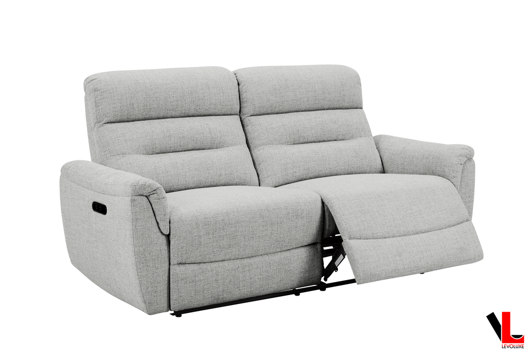 Cain 2 Piece Power Reclining Sofa and Loveseat Set in Weave Fabric - Available in 2 Colours