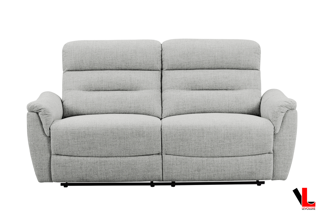 Cain 2 Piece Power Reclining Sofa and Loveseat Set in Weave Fabric - Available in 2 Colours