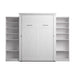 Modubox Key West 117W Queen Murphy Bed with Closet Organizers (119W) in Pure White Oak