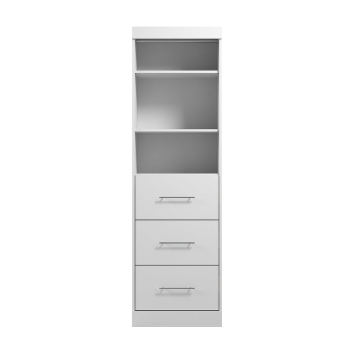 Modubox Nebula 25W Closet Organizer with Drawers in White