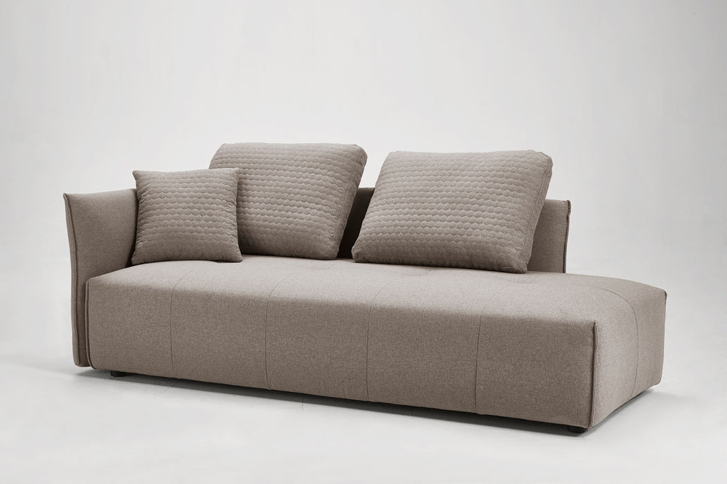 VIG Furnitur Divani Casa - Polson Modern Light Grey Fabric Modular Sectional Sofa Bed