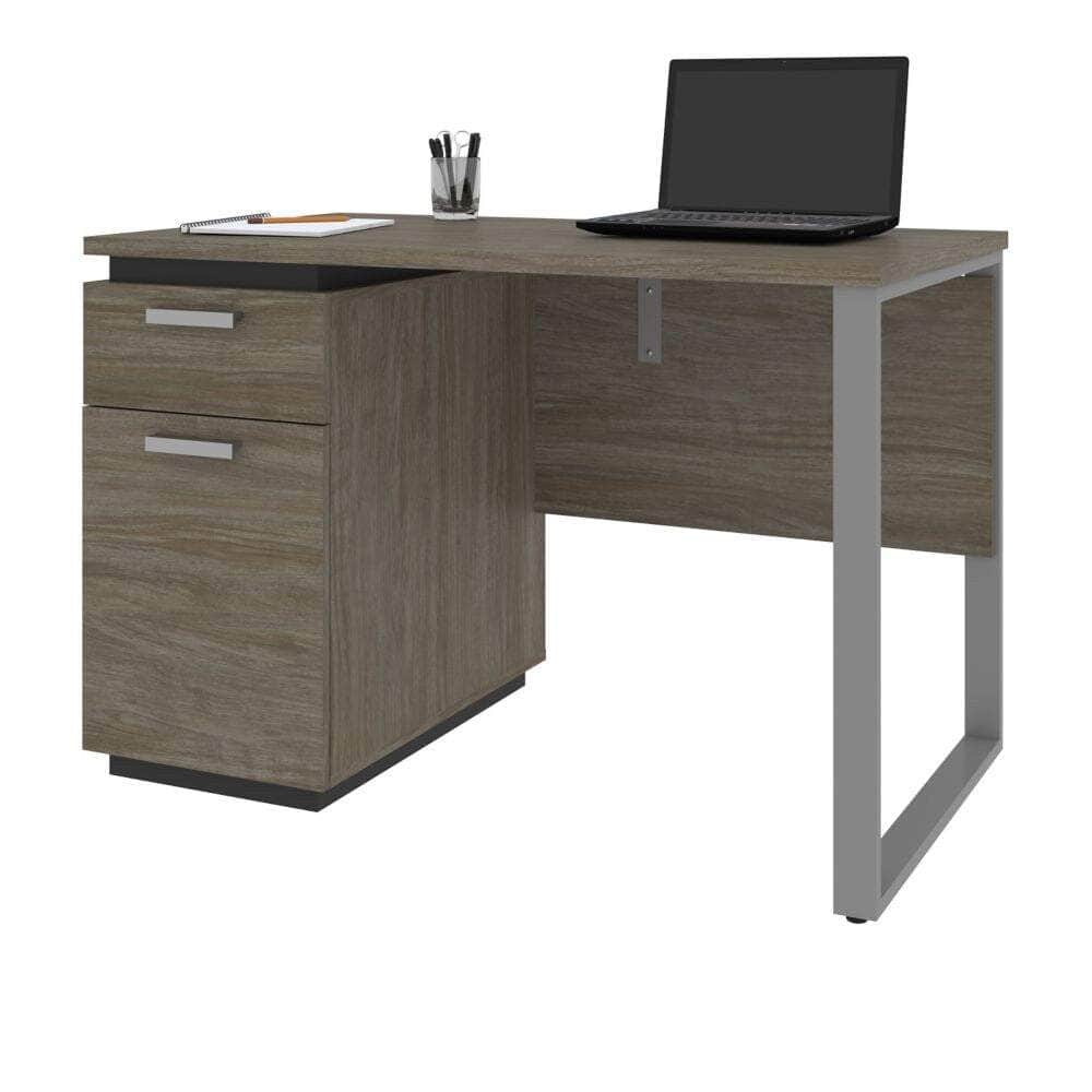 Modubox Desk Aquarius 45W Small Desk in Walnut Grey & Slate