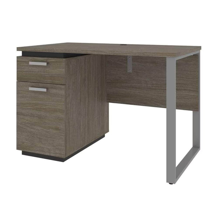 Modubox Desk Aquarius 45W Small Desk in Walnut Grey & Slate