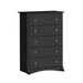 Modubox Drawer Chest Black Sonoma 5-Drawer Chest - Available in 5 Colours
