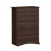 Modubox Drawer Chest Espresso Sonoma 5-Drawer Chest - Available in 5 Colours
