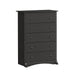 Modubox Drawer Chest Washed Black Sonoma 5-Drawer Chest - Available in 5 Colours