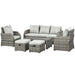 Pending - Aosom Outsunny 6 Pieces Patio Furniture Set, Outdoor Rattan Sectional Furniture with Recliner, For Lawn Garden Backyard - Available in 5 Colours