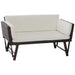 Pending - Aosom Outsunny Convertible Wicker Loveseat Grey Patio Chaise Lounge - Available in 3 Colours