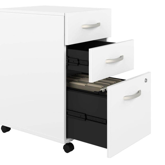 Pending - Bestar File Cabinet 3 Drawer Mobile File Cabinet - Available in 3 Colours