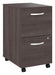 Pending - Bestar File Cabinet Storm Grey Zaniah 2 Drawer Mobile File Cabinet - Available in 3 Colours