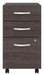 Pending - Bestar File Cabinet Storm Grey Zaniah 3 Drawer Mobile File Cabinet - Available in 3 Colours