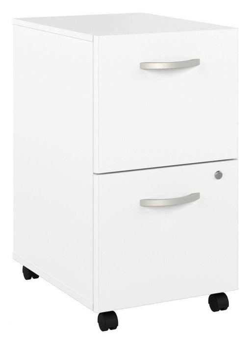 Pending - Bestar File Cabinet White Zaniah 2 Drawer Mobile File Cabinet - Available in 3 Colours