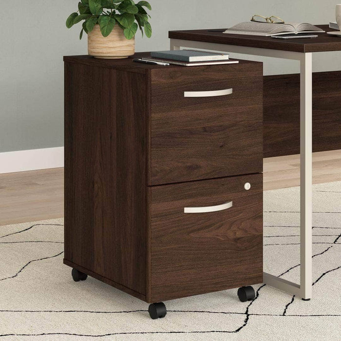 Pending - Bestar File Cabinet Zaniah 2 Drawer Mobile File Cabinet - Available in 3 Colours