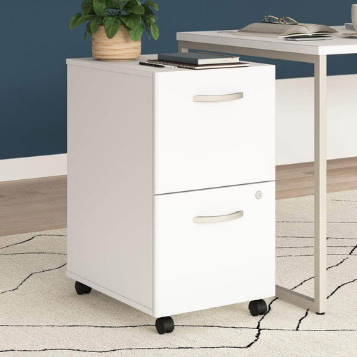 Pending - Bestar File Cabinet Zaniah 2 Drawer Mobile File Cabinet - Available in 3 Colours