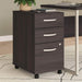 Pending - Bestar File Cabinet Zaniah 3 Drawer Mobile File Cabinet - Available in 3 Colours