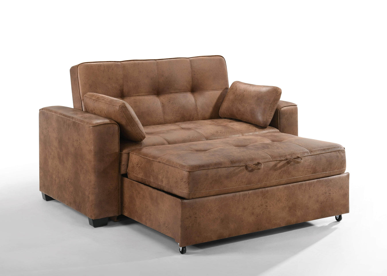 Pending - Night and Day Brooklyn Full Size Sleeper Loveseat Sofa Bed - Available in 3 Colours