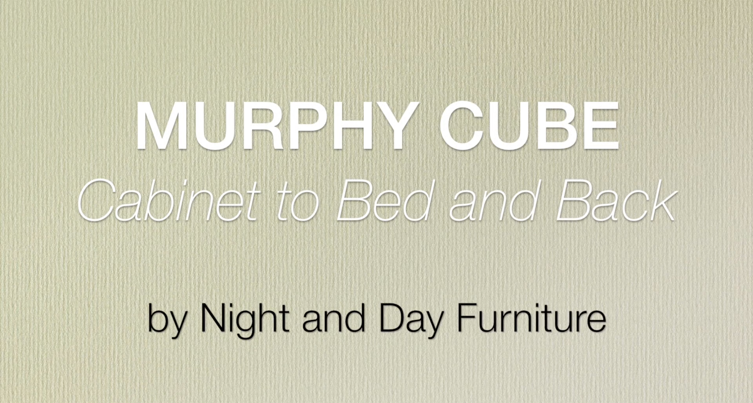 Night and Day Murphy Cube Cabinet Bed with Queen Size Gel Memory Foam Mattress - Available in 6 Colours