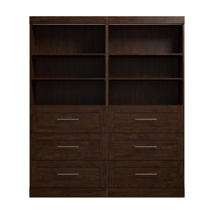 Pur 72W Closet Organization System with Drawers - Available in 4 Colours