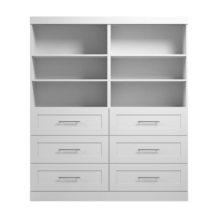 Pur 72W Closet Organization System with Drawers - Available in 4 Colours