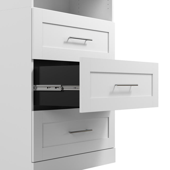 Pur 72W Closet Organization System with Drawers - Available in 4 Colours