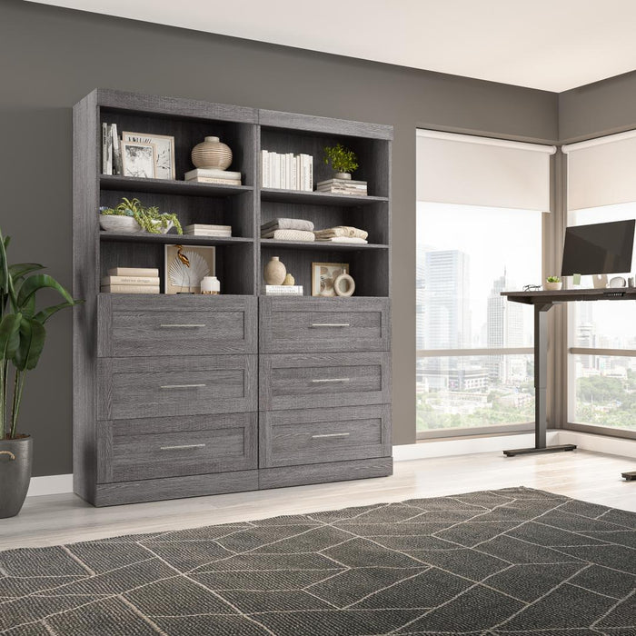 Pur 72W Closet Organization System with Drawers - Available in 4 Colours