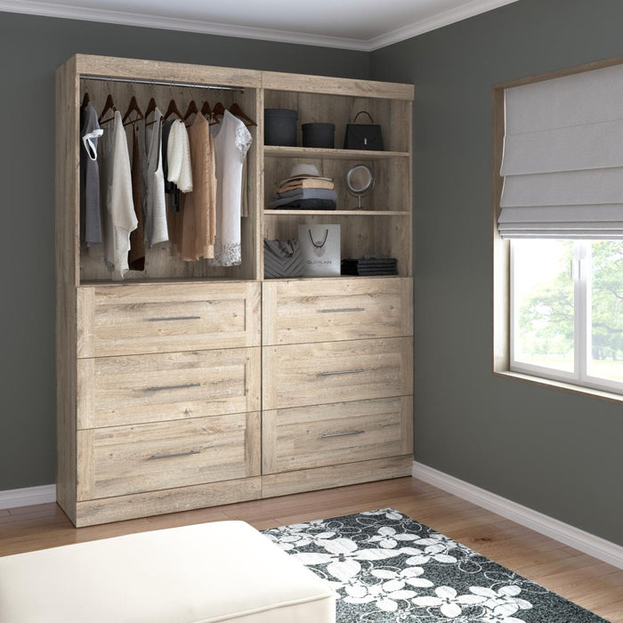 Pur 72W Closet Organization System with Drawers - Available in 4 Colours