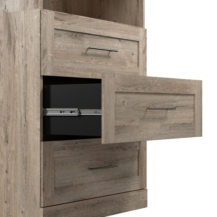 Pur 72W Closet Organization System with Drawers - Available in 4 Colours