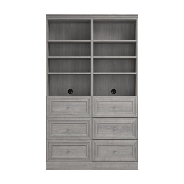 Modubox Versatile 50W Closet Organization System with Drawers in Platinum Grey