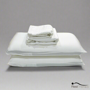 Breeze Bamboo Bed Sheet and Pillowcase Bedding Package in White - Available in 4 Sizes