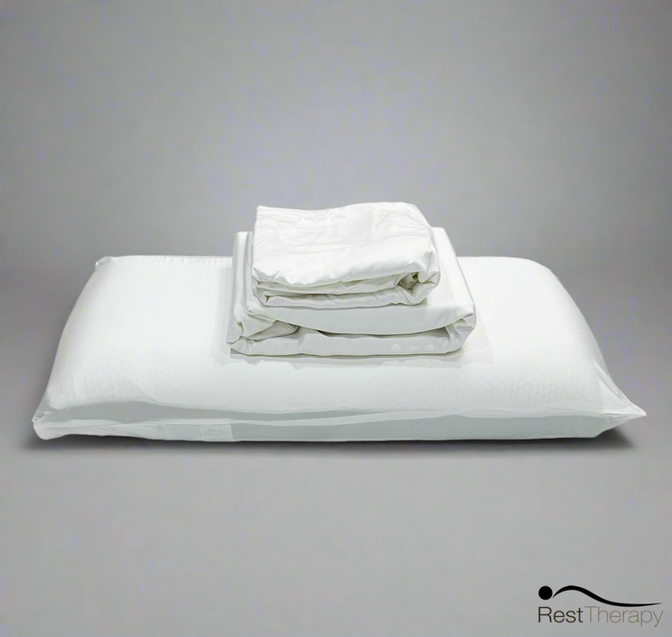 Breeze Bamboo Bed Sheet and Pillowcase Bedding Package in White - Available in 4 Sizes